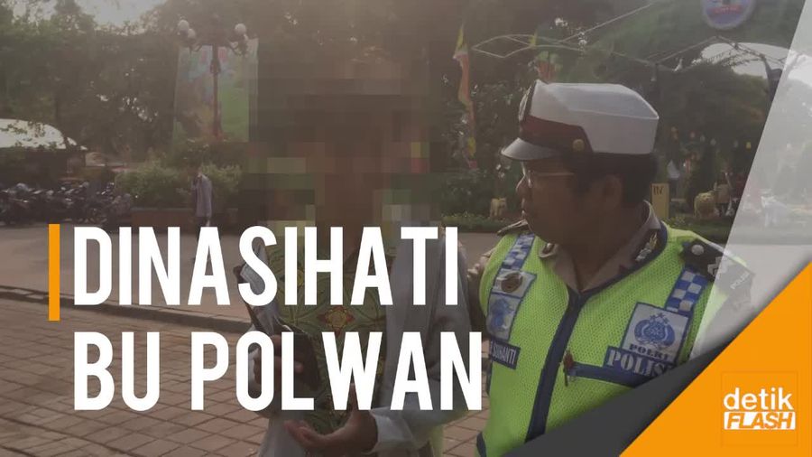 Dua Sejoli Kena Tilang Diceramahi Bu Polwan