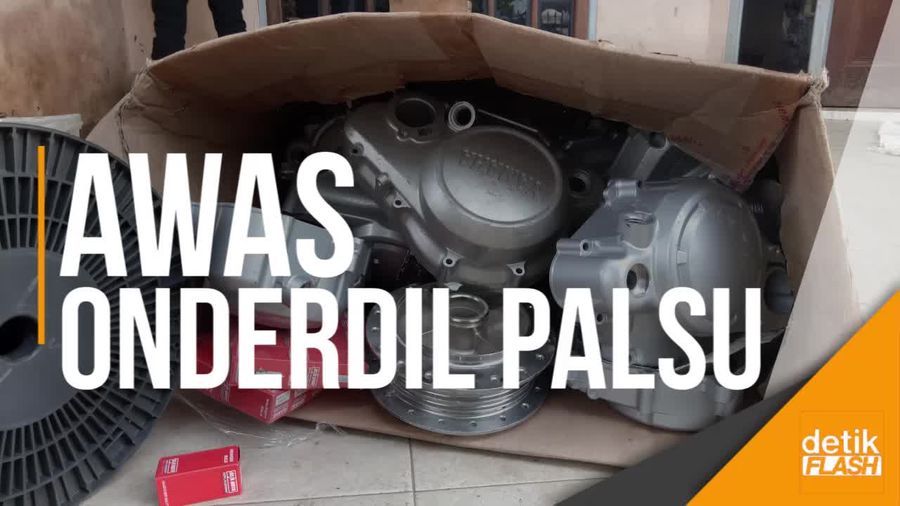 Pabrik Onderdil Motor Palsu di Palembang Digerebek Polisi