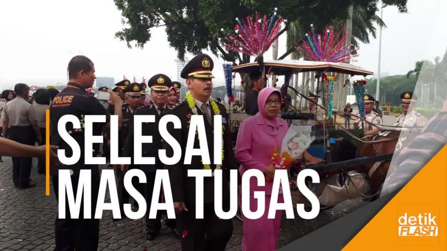 Cara Unik Polres Jakpus Lepas 25 Purnawirawan