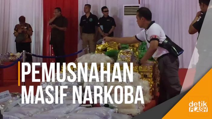 Polri-BNN Gelar Pemusnahan Narkoba Besar-besaran