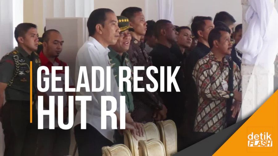 Didampingi Panglima, Jokowi Pantau Geladi Resik Upacara HUT RI