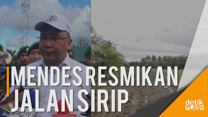 Menteri Desa Resmikan Jalan Sirip di Perbatasan RI-Malaysia