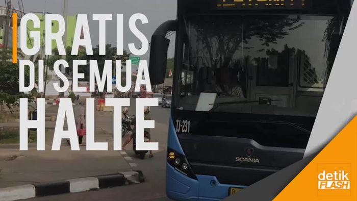 Menjajal Naik Transjakarta Gratis di Hari Kemerdekaan
