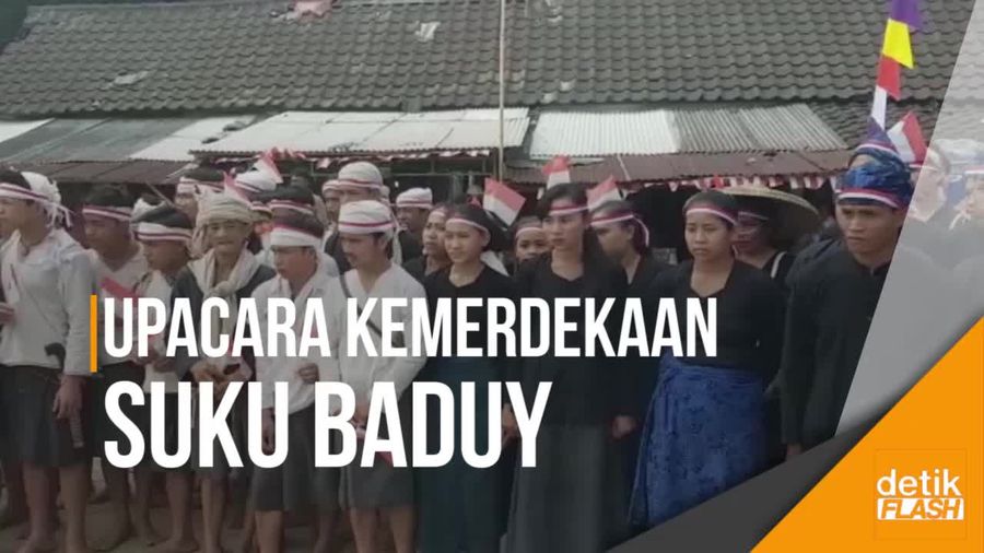 Ikrar Kesetiaan Suku Baduy Saat Upacara Kemerdekaan