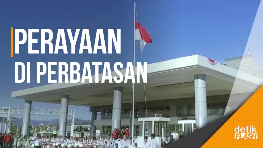 Khidmat! Peringatan Kemerdekaan RI di Perbatasan Timor Leste