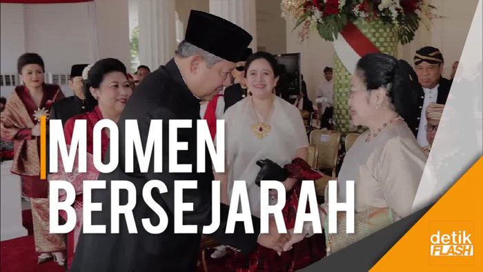 Detik-detik SBY dan Mega Bersalaman