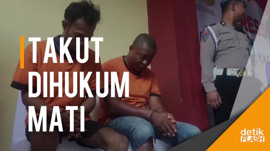 Tangisan Kurir Narkoba Asal Afrika Bertampang Seram