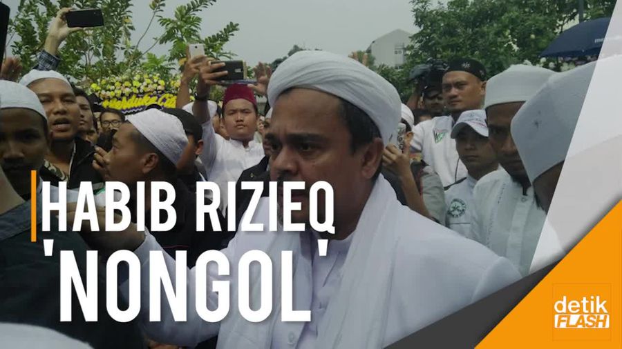 Habib Rizieq Menyapa Peserta Milad FPI Via Rekaman Suara