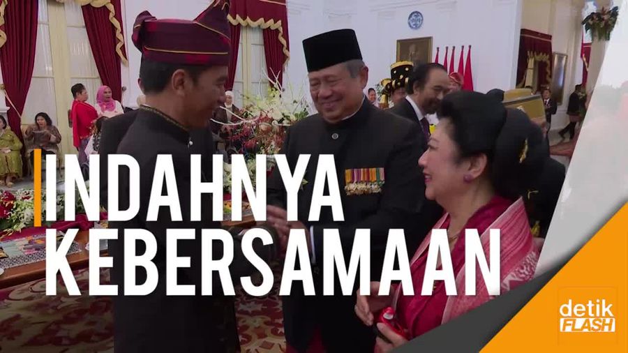 SBY ke Jokowi di Istana: Aku Senang Sekali
