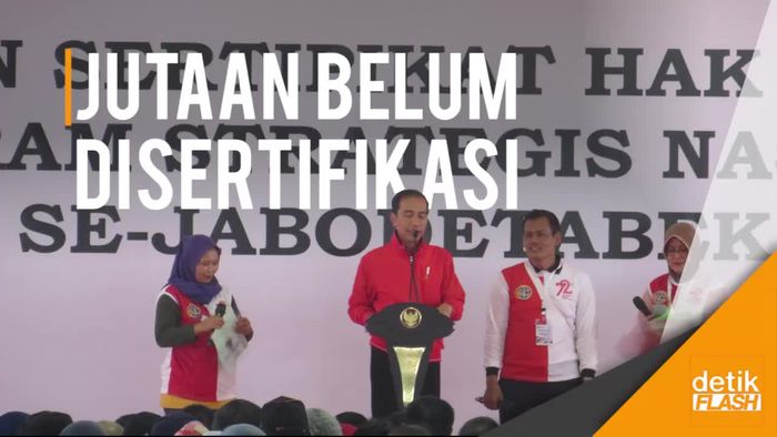 Jokowi Minta Percepat Bikin Sertifikat Tanah