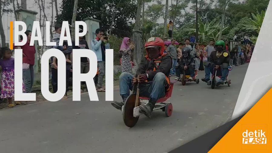 Menantang Maut, Balap Lori Tanpa Rem di Sukabumi