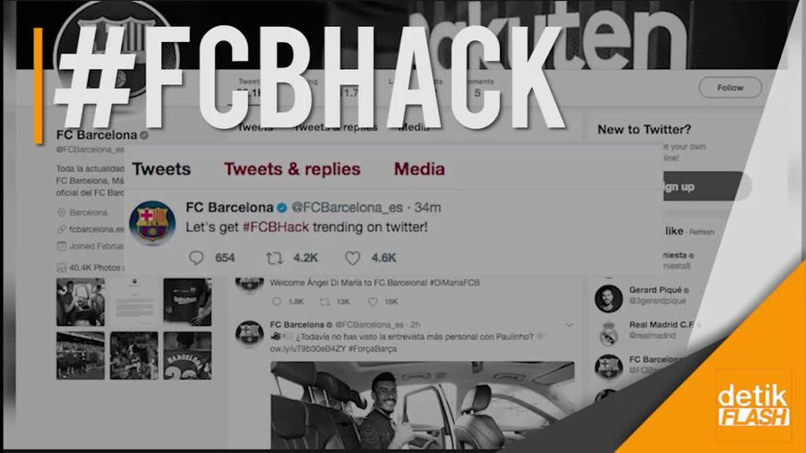 Media Sosial FC Barcelona Kena Hack