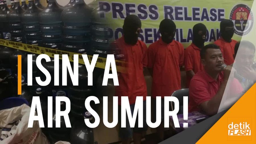 Masyarakat Harus Waspada, Ada Pemalsu Air Minum Aqua Tertangkap