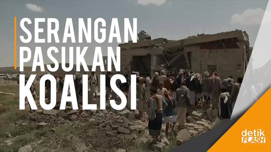 Serangan Udara Tewaskan 35 Orang di Yaman 