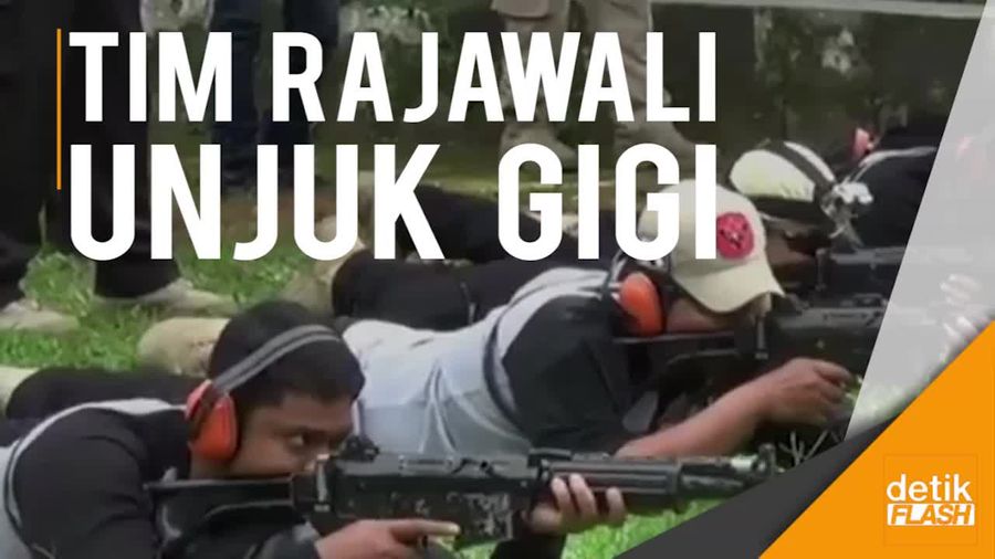 Melihat Aksi Latihan Tembak Tim Buru Sergap Rajawali Polres Jaktim
