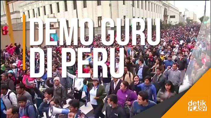 Guru-guru di Peru Tak Gentar Hadapi Peluru Polisi