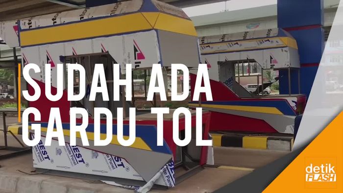 Gardu Tol Sudah Tampak di Proyek Pembangunan Tol Becakayu