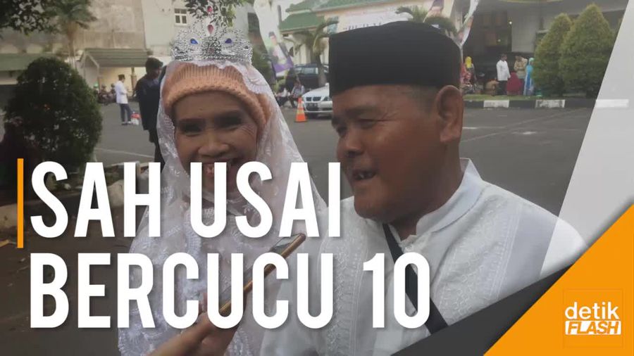 Bahagianya Pasangan Bercucu 10 Saat Sah Jadi Pasutri