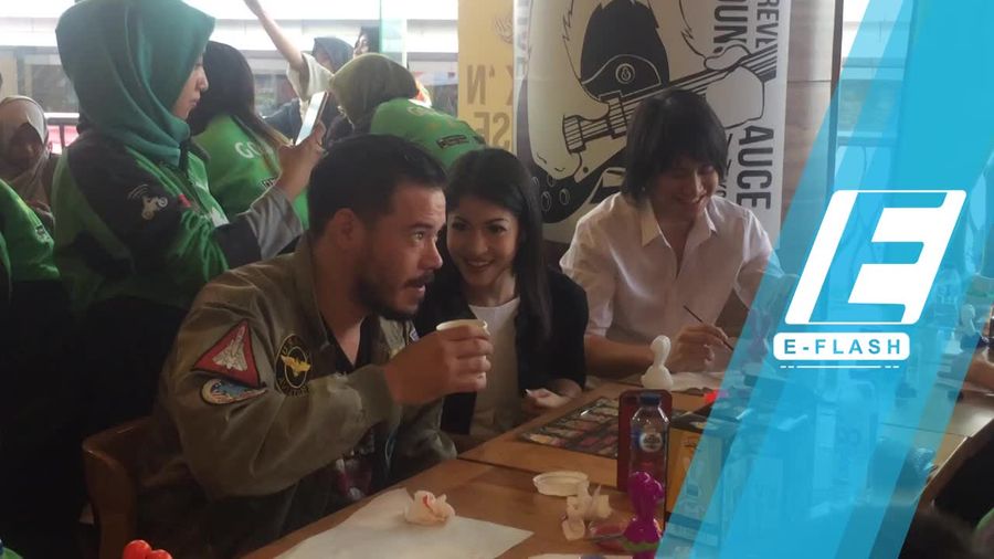 Bareng Artis, Anak-anak Driver Go-Jek Warnai Kooka untuk Charity