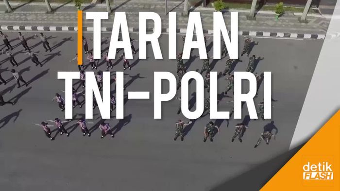 Saat TNI dan Polri Bersatu dalam Goyang Turun-Naik