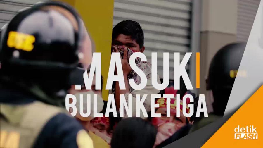 Ribuan Guru Hadapi Senjata dan Pasukan Berkuda Tuntut Kesejahteraan 