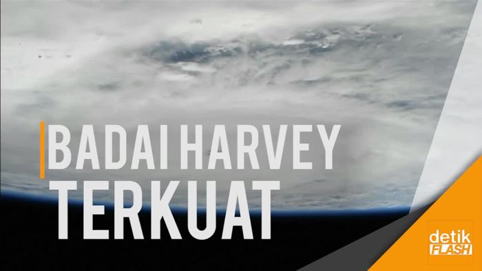 Melihat Gejolak Badai Harvey dari Angkasa