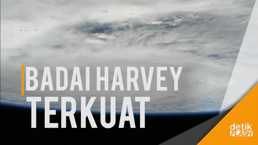 Melihat Gejolak Badai Harvey dari Angkasa