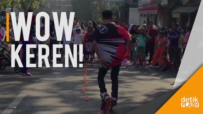 Komunitas Sepatu Roda Anak Betot Perhatian di CFD Mampang-Pejaten