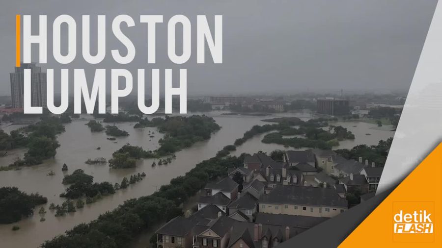 Pemerintah Evakuasi Korban Banjir di Houston