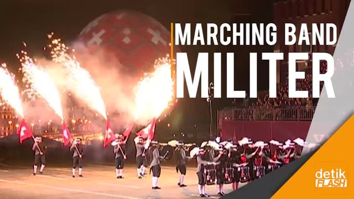 Pesta Marching Band Ala Militer di Moskow