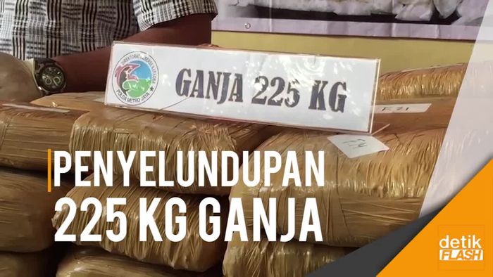 Polisi Gagalkan Penyelundupan 225 Kg Ganja, 1 Kurir Didor
