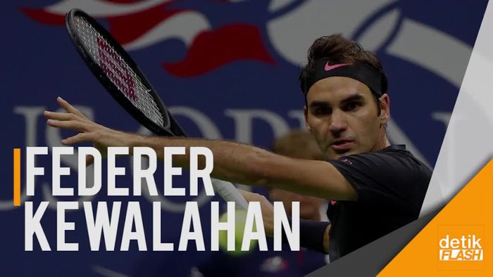 Federer Kesulitan Kalahkan Petenis 19 Tahun