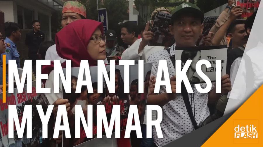 Protes Kekerasan Rohingya, Kedubes Myanmar Didemo