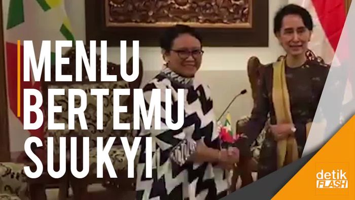 Momen Menlu Retno Bertemu Suu Kyi dan Panglima Myanmar