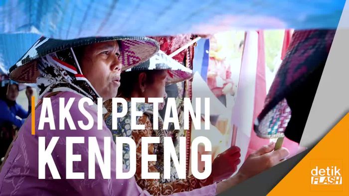 Aksi Teatrikal Petani Kendeng Mencari Keadilan kepada Jokowi