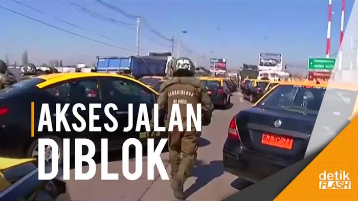 Unjuk Rasa Tolak Taksi Online di Bandara Cile, Satu Tewas