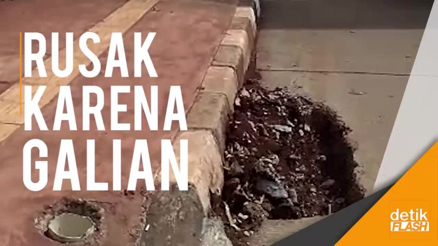 Setelah Galian Kabel Usai, Jalanan Kembali Rusak