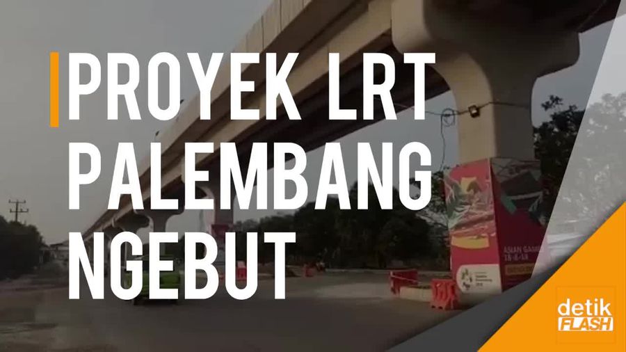 Perkembangan Proyek LRT di Palembang Bikin Senyum