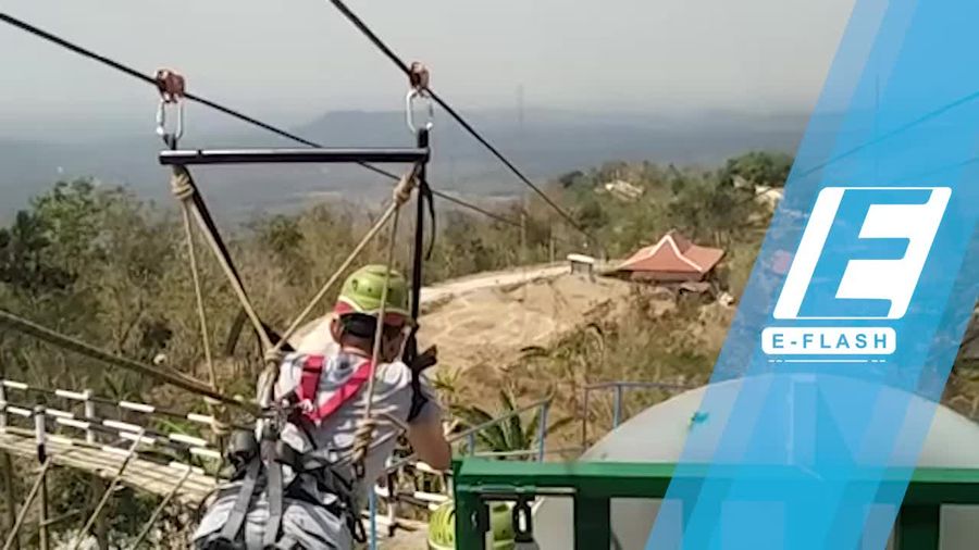 Flying Fox Terpanjang di Asia Tenggara Ada di Gunungkidul!