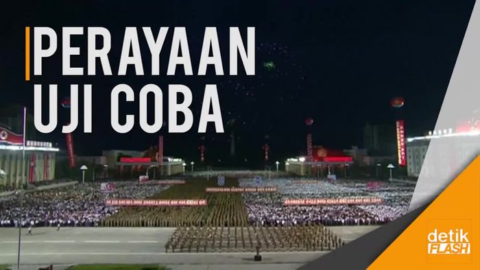 Warga Korut Rayakan Keberhasilan Uji Coba ke-6 Bom Hidrogen