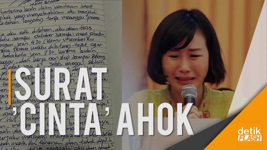 Secarik Surat HUT Pernikahan Ahok dan Vero  