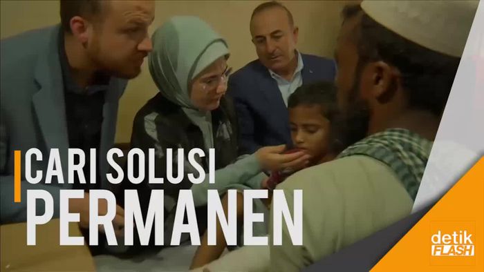 Ibu Negara Turki Tengok Pengungsi Rohingya di Bangladesh