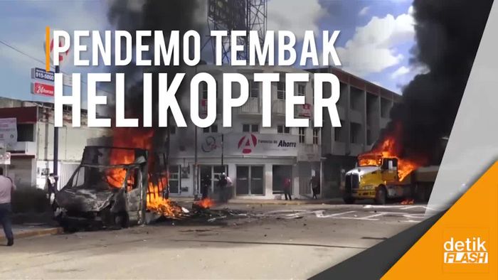Aksi Demo Guru di Meksiko, Helikopter Ditembak Jatuh Pendemo