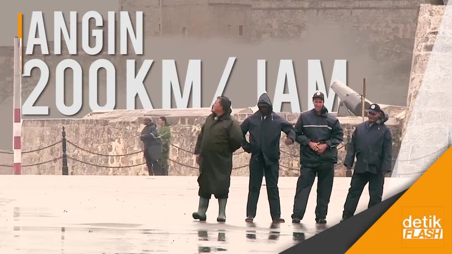 Kengerian Badai Irma di Havana