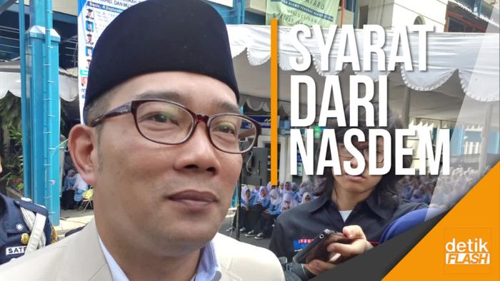 Dukung Ridwan Kamil Maju Pilgub, NasDem Beri 3 Syarat
