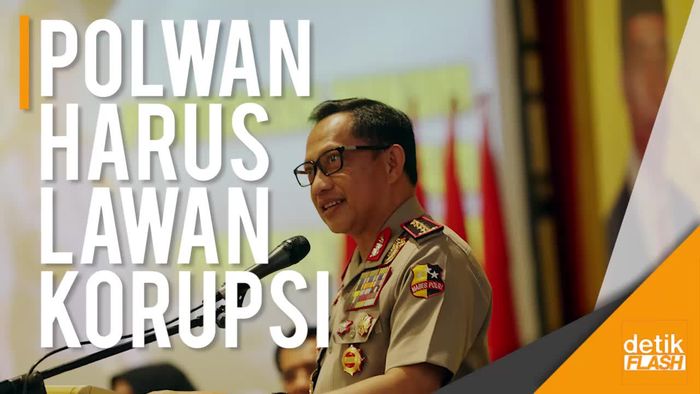 Kapolri Minta Polwan Bangun Citra anti-Korupsi Kalahkan Polki