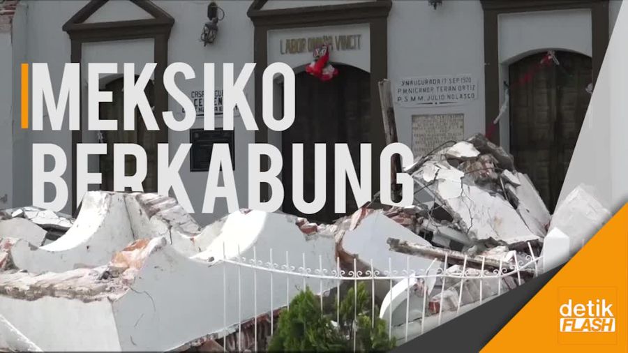 Gempa Dahsyat Meksiko Tewaskan 90 Orang