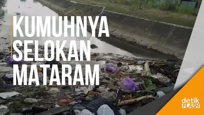 Ya Ampun, Sebegini Kumuhnya Selokan Mataram di Sleman