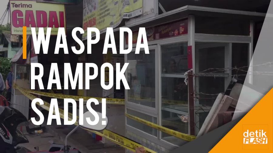 Rampok Sadis Bobol Toko Kelontong di Matraman