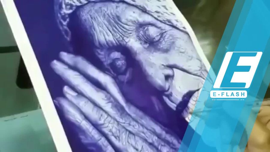 Wow! Cuma Pakai Pulpen Bisa Bikin Lukisan Senyata Ini